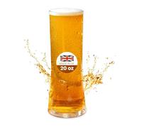 We Can Source It Ltd - Regal Polycarbonate Tall Pint Glasses 20oz/568ml with CE Markings - Reusable Break Resistant Clear Plastic Pint Glasses for Bars, Restaurants, Pubs Events - Pack of 6