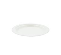We Can Source It Ltd - Round Bagasse Plates 7 Inch 18cm - Strong Rigid Sugarcane Plates with Sturdy Design for Hot or Cold Meals - Ideal for Parties, Catering, Picnics & Everyday Use - Pack of 500