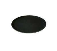 We Can Source It Ltd - Round Non Slip Black Bar Tray 14" (35.5cm) - Durable Polypropylene Serving Tray with Grip Tread Surface for Safe Drink Service - Ideal for Bars, Cafes, Restaurants and Events