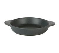We Can Source It Ltd Rustico Carbon Round Eared Dish 12cm Pack of 12 Distinctive Textured Design Perfect for Presenting Appetizers Small Portions Sauces and Finger Foods