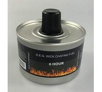 We Can Source It Ltd - Set of 12 Chafing Fuel Cans - 6 Hour Burn, Non-Flammable Liquid Wick Fuel - Safe, Re-Lightable, Cool-Touch Cans for Bain Maries, Chafing Dishes, Buffets & Catering Events