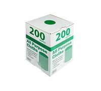 We Can Source It Ltd - Sheet J Type Antibacterial Cleaning Cloth Roll with Easy Dispenser Box - Multi-Purpose Surface Wipes for Catering, Kitchen, and Commercial Cleaning - Green - Pack of 200