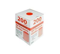 We Can Source It Ltd - Sheet J Type Antibacterial Cleaning Cloth Roll with Easy Dispenser Box - Multi-Purpose Surface Wipes for Catering, Kitchen, and Commercial Cleaning - Red - Pack of 200