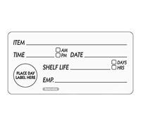 We Can Source It Ltd - Shelf Life Day Dot Food Rotation Labels - 50 x 100 mm - 1 Roll x 500 Stickers - Removable Adhesive