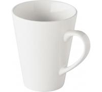 We Can Source It Ltd Simply Conical Mugs Pack of 6 Stylish Modern Cups for Latte, Coffee, Mocha, Tea, Hot Chocolate Ideal for Home Kitchen, Cafés, Offices, Brunch, Parties & Events (White, 8, Ounces)