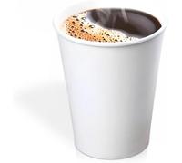 We Can Source It Ltd - Single Wall White Paper Cups 8oz - Recyclable Disposable Cups for Hot and Cold Drinks - Strong Paper Catering Cups for Home Office Cafes Events - Pack of 1000