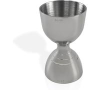 We Can Source It Ltd - Stainless Steel Silver Bell Jigger 25ml / 50ml Double-Ended Spirit Measure with Precise Pouring - Ideal for Cocktail Mixing & Bartending - Durable, Stylish & Easy to Clean