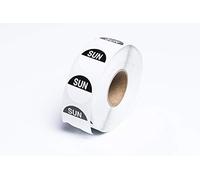 We Can Source It Ltd - Sunday Day Dot Food Labels - Self-Adhesive Roll of 1000 Stickers - EHO Approved, Colour-Coded, Writable Labels for Food Rotation in Commercial Kitchens & Restaurants