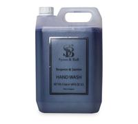 We Can Source It Ltd - Syson & Ball 5L Bergamot & Jasmine Hand Wash - Skin Friendly Cleanser Liquid - Luxury Natural Liquid Hand Soap Refill for Spa, Hotel, Gym, Restaurant, Bar, Home, Office & Event