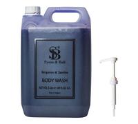 We Can Source It Ltd - Syson & Ball Luxury Body Wash 5L - Bergamot & Jasmine Scent - Premium Hotel & Spa Toiletries - Natural Shower Gel - Ideal for Guests, Hospitality & Home