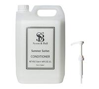 We Can Source It Ltd - Syson & Ball Summer Sorbet Conditioner - Natural Alcohol Free Fresh Scent Hair Softener - Professional Hair Conditioner for Salons, Hotels and Spas - 5L Bottle with Pelican Pump