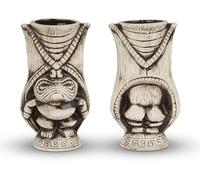 We Can Source It Ltd Tiki Ceramic Cocktail Mugs, Decorative Polynesian Style Drinkware, Assorted Designs (400ml Kane Mug)