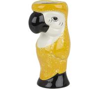 We Can Source It Ltd Tiki Ceramic Cocktail Mugs, Decorative Polynesian Style Drinkware, Set of 5 Assorted Designs (750ml Parrot Mug)