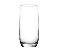 We Can Source It Ltd Tumbler Glasses Set of 6, 460ml Ivory Long Drink Glasses, Soda-Lime Glass, Drinking Glasses, Ideal for Home, Events & Parties, Glassware Set, Dishwasher Safe
