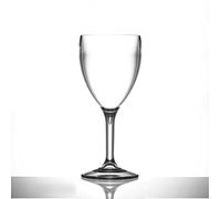 We Can Source It Ltd - Unbreakable Polycarbonate Wine Glasses 10oz (300ml) with Reusable Design - Perfect for Outdoor Events, BBQs, and Home Parties - Lightweight & Contemporary Style - Pack of 24