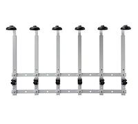 We Can Source It Ltd - Wall Mounted Optic Bracket - Holds 6 Bottle 1L / 70cl Spirit Bottles - Heavy Duty Bar Rack for Home Bars, Pubs, Restaurants - Durable Spirit Dispenser Holder for Easy Serving