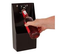 We Can Source It Ltd - Wall Mounted & Stand-Up Bottle Opener with Cap Catcher - Easy One-Handed Use - Perfect for Bars, Pubs, Kitchens, Parties, and Man Caves - Includes Mounting Screws