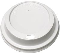 We Can Source It Ltd - White 8oz Plastic Sip-Through Lids for Paper Coffee Cups 80mm - Secure Fit and Spill Protection - Ideal for Coffee, Hot Drinks - Perfect for Events and Offices - Pack of 200