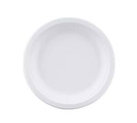 We Can Source It Ltd - White Bagasse Plates 9 Inch with Super Rigid Design - Ideal for Parties, Picnics and Events - Microwave and Freezer Safe Disposable Plates for Hot and Cold Food - Pack of 500
