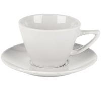 We Can Source It Ltd White Conic Cups Pack of 6 8oz and 12oz Ideal for Coffee Tea Hot Chocolate Home Kitchens Offices Cafes Cappuccino Mocha Breakfast Tables and Daily Use (White, 12, Ounces)