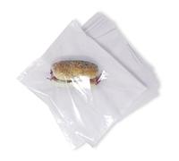 We Can Source It Ltd - White Paper Bags with Clear Front Window - 10 x 10 Inch Packaging Bags for Food, Cakes and Crafts - Rectangular Display Paper Bags for Catering - Pack of 1000