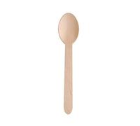 We Can Source It Ltd - Wooden Dessert Spoons 160mm - Smooth Birchwood Cutlery with Comfortable Grip - Ideal for Ice Cream, Pudding, Parties, BBQ, Picnics, Catering and Events - Pack of 1000