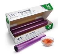 We Can Source It Ltd Wrapmaster 4500 Cling Film 450mm X 300M 3 Rolls Food Wrap Kitchen Film Bpa Free Food Storage Catering Pvcfilm