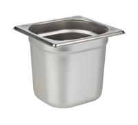 We Can Source It Stainless Steel GN 1/6 150mm Pack of 1 Deep Food Grade Pan Heavy Duty Stainless Steel Build Corrosion Resistant Finish Easy to Clean Ideal for Catering Buffet Service and Kitchens