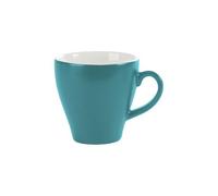 We Can Source It Teal Torino Coffee Tea Cup 25cl Pack of 6 Ideal for Coffee Shops Bistro Lounges Tea Rooms Morning Gatherings Afternoon Coffee Breaks Garden Terrace Brunch Moments Tabletop Serving