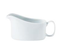We Can Source It Traditional White Gravy Boat, 200ml / 7oz - Set of 6 Ceramic Gravy Jug, Small Sauce Jug with Handle, Sauce Boat for Salad, Dressing, Broth, Custard
