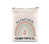 We Can't All Be Neurotypical Book Sleeve Autism Awareness Gift ADHD Gift Neurodivergent Gift Book Protector with Zipper (We Can't All UK)