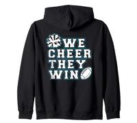 We Cheer They Win - Cheerleader Sport Team Girl Cheerleading Zip Hoodie