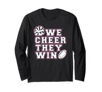 We Cheer They Win - Cheerleader Team Sport Girl Cheerleading Long Sleeve T-Shirt