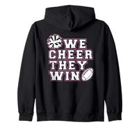 We Cheer They Win - Cheerleader Team Sport Girl Cheerleading Zip Hoodie