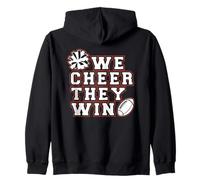 We Cheer They Win - Cheerleading Cheerleader Team Sport Girl Zip Hoodie