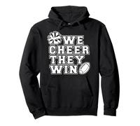 We Cheer They Win - Girl Cheerleading Cheerleader Team Sport Pullover Hoodie