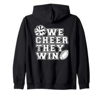 We Cheer They Win - Girl Cheerleading Cheerleader Team Sport Zip Hoodie