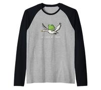 We Commute at Dawn Design Raglan Baseball Tee