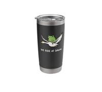 We Commute at Dawn Design Stainless Steel Insulated Tumbler