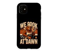 We Cook At Dawn Bear Chef Barbecue Grilling Case for iPhone 11