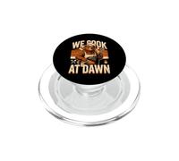 We Cook At Dawn Bear Chef Barbecue Grilling PopSockets PopGrip for MagSafe