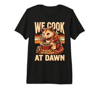 We Cook At Dawn Opossum Premium T-Shirt