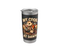 We Cook At Dawn Opossum Stainless Steel Insulated Tumbler