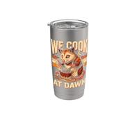 We Cook At Dawn Opossum Stainless Steel Insulated Tumbler