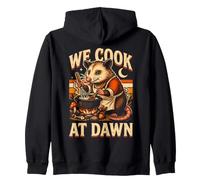 We Cook At Dawn Opossum Zip Hoodie
