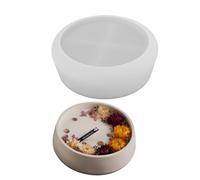We craft our own resin tray with this round durable silicone portable accessory for jewelry plates and art project holders