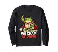 We Cram at Dawn Teacher Appreciation Testing Students Exam Long Sleeve T-Shirt