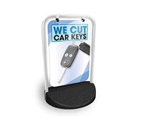 We Cut Car Keys Eco Swinger Pavement Sign MEGA Listing Outdoor Street Advertising Display…