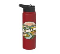 We Dare Defend Our Rights Alabama State Motto Design Stainless Steel Insulated Water Bottle