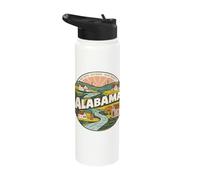 We Dare Defend Our Rights Alabama State Motto Design Stainless Steel Insulated Water Bottle